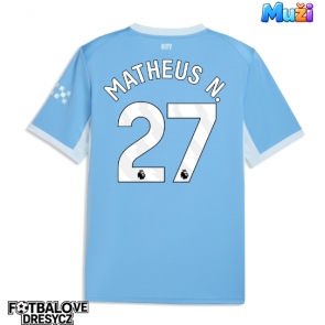 Manchester City Matheus Nunes #27 Domácí Dres 2026-27 Krátký Rukáv